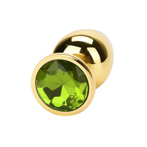 פלאג אנאלי מתכתי קטן עם אבן צבעונית | Mini Metal Anal Plug