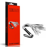 שוט דמוי עור לשליטה חושית | Silver Flogger