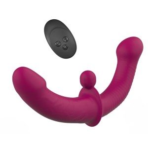 ויברטור זוגי עם שלט אלחוטי לחדירה כפולה | Double Lover
