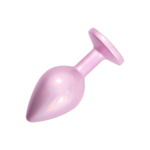 פלאג אנאלי מתכתי ורוד בעיצוב בינוני וסקסי | Pink Plug M