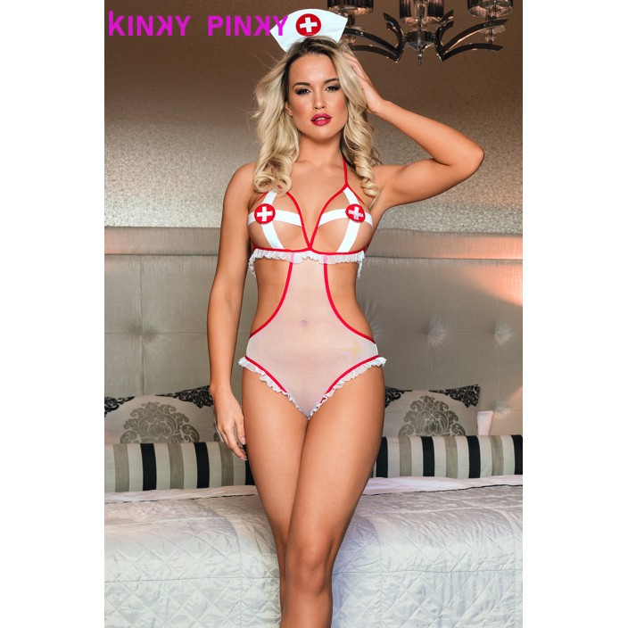 בגד גוף אחות סקסית Kinky pinky lingerie