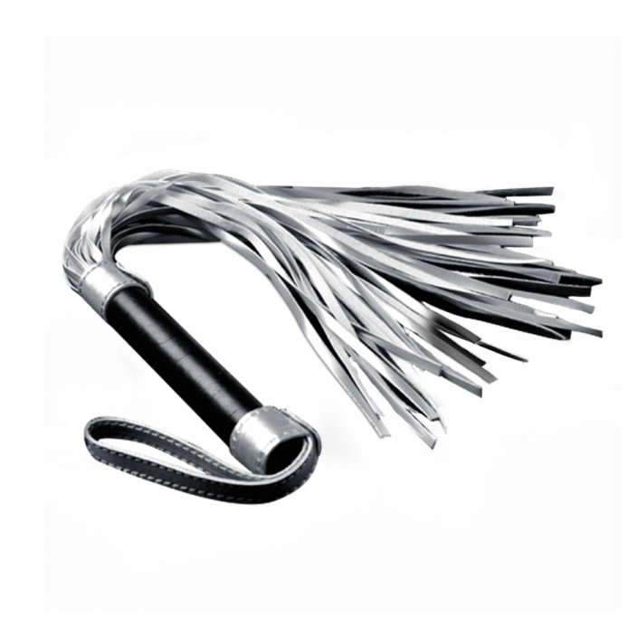  שוט דמוי עור | BDSM  SILVER FLOGGER Whiplash