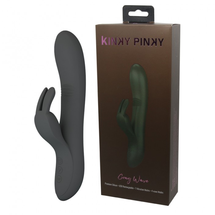 ויברטור כפול למולטי אורגזמה | Gray Wave kinky Pinky