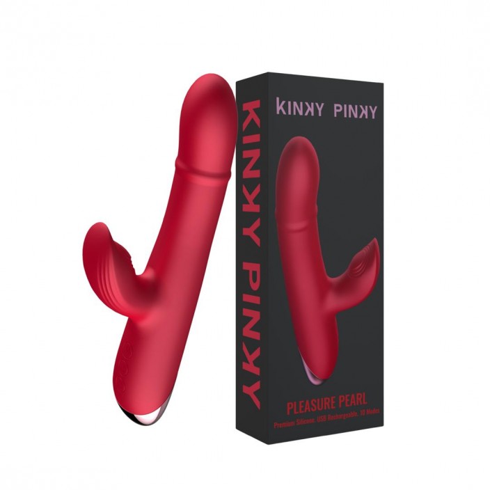 ויברטור כפול בשילוב פניני רטט | PLEASURE PEARL kinky pinky  