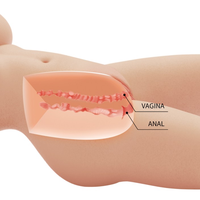 בובת גוף ריאליסטית כפולה | Tiffany