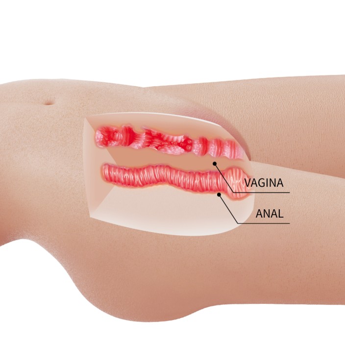 בובת גוף ריאליסטית דו-פתחים | Mia