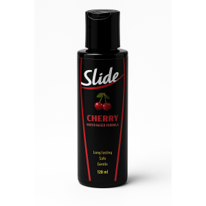 ג'ל סיכוך בטעם דובדבן חושני על בסיס מים | Slide Aqua Cherry