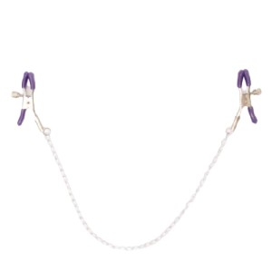 Nipple Clamps with Chain – מצבטי פטמות עם שרשרת מתכת מתכווננת